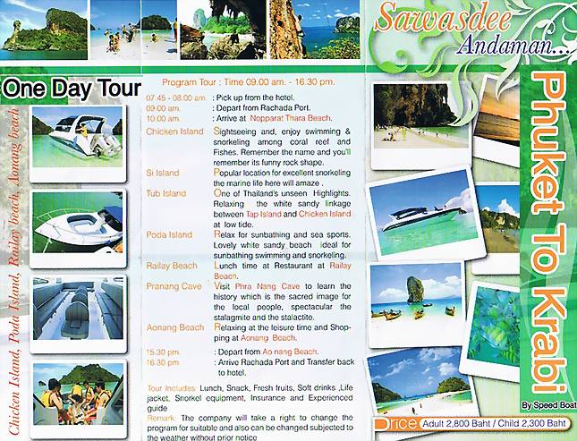 Krabi excursions - speedboat tour - Krabi Tours