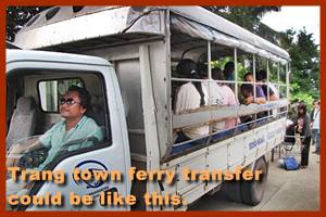 Transfer from Trat to pier Laem Sok